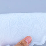 5 Pcs Crystal Epoxy Resin Mold Datura Flowers Tray Cup Mat Silicone Mould