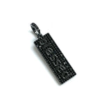 5 Pcs CZ Pave Blessed Word Charms Pendant Jewelry Making