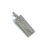 5 Pcs CZ Pave Blessed Word Charms Pendant Jewelry Making