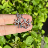 5 Pcs CZ Pave Bracelet Charms Beyoutiful Letter Pendant Bangle Handmade Jewelry