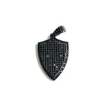 5 Pcs CZ Pave Shield Charms Pendant for Jewelry Making