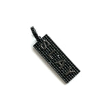 5 Pcs CZ Pave Slay Word Charms Plated Letter Pendant for Jewelry Making