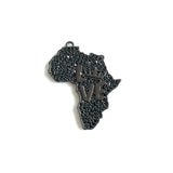 5 Pcs Africa Map CZ Paved Charms Pendant for Jewelry Making
