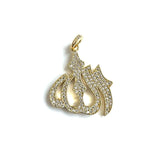 5 Pcs Allah Symbol Pendant Charm Cubic Zirconia Jewelry