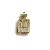 5 Pcs CZ Perfume Charms for African American Woman Jewelry Making