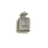 5 Pcs CZ Perfume Charms for African American Woman Jewelry Making