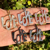 5 Pcs Love Charms Pendant DIY Bracelet Necklace Jewelry Making
