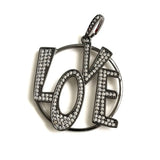 5 Pcs Love Charms Pendant DIY Bracelet Necklace Jewelry Making