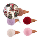 5 Pcs Flower Decoration Wool Felt Ice Cream DIY Supplies