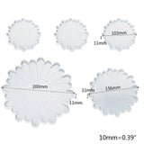 5 Pcs Daisy Tray Coaster Resin Mold DIY Jewelry Crafts Home Decoration
