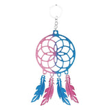 5 Pcs Dream Catcher Feather Keychain Epoxy Resin Mold DIY Crafts Silicone Mould