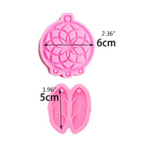 5 Pcs Dream Catcher Feather Keychain Silicone Mould