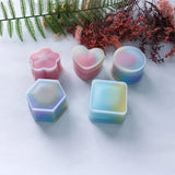 5 Pcs Heart Resin Molds Box with Square Silicone Molds Jewelry Storage Box