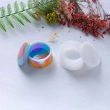 5 Pcs Heart Resin Molds Box with Square Silicone Molds Jewelry Storage Box