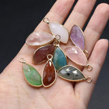 5 Pcs Healing Crystal Stone Pendants for Jewelry Making