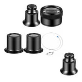 5 Pcs Jewelers Loupe 10X 20X Monocular Magnifier Eye Loop Magnifying Glass