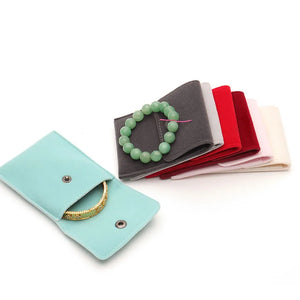 5 Pcs Velvet Jewellery Pouch Packaging Bag Gift Storage
