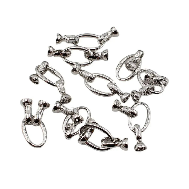 5 Pcs Copper Plated Clasps for Jewelry Making DIY Craft