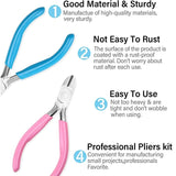 5 Pcs Jewelry Pliers Set, Needle/Round/Chain/Bent/Zipper Pliers
