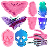 5 Pcs Keychain Epoxy Resin Mold DIY Crafts Silicone Mould