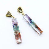 5 Pcs Long Ogan Pendant Silicone Mold Crystal Epoxy Resin Pendant Molds