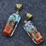 5 Pcs Long Ogan Pendant Silicone Mold Crystal Epoxy Resin Pendant Molds