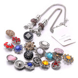 5 Pcs/Lot Mixed Crystal Pendant Heart Necklet Jewelry