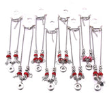 5 Pcs/Lot Mixed Crystal Pendant Heart Necklet Jewelry