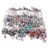 5 Pcs/Lot Mixed Crystal Pendant Heart Necklet Jewelry
