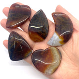 5 Pcs Agate Pendant Men Women Amulet DIY Jewelry Necklace Natural Stone
