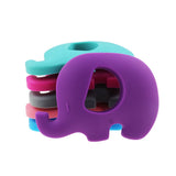 5 Pcs Silicone Elephant Teethers DIY Nursing Necklace BPA-Free Baby Teether