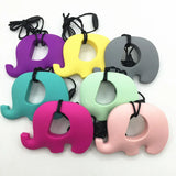 5 Pcs Silicone Elephant Teethers DIY Nursing Necklace BPA-Free Baby Teether