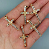 5 Pcs Micro pave CZ Religious Cross Pendant Necklace