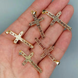 5 Pcs Micro pave CZ Religious Cross Pendant Necklace