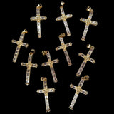 5 Pcs Micro pave CZ Religious Cross Pendant Necklace