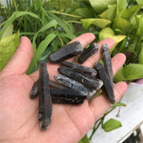5 Pcs Smoky Quartz Raw Stone Column Point Clear Crystal Healing DIY Pendant