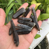5 Pcs Smoky Quartz Raw Stone Column Point Clear Crystal Healing DIY Pendant