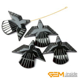 5 Pcs Hematite Pendants Assorted Shapes DIY Necklace Jewelry Bead