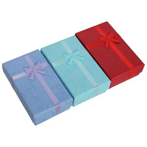 5 Pcs Bowknot Jewelry Package Case Rectangle(8.5X5cm)