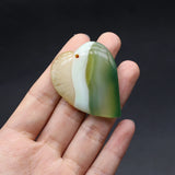 5 Pcs Healing Gradient Crystal Stone Pendants Agate Charms for Jewelry Making