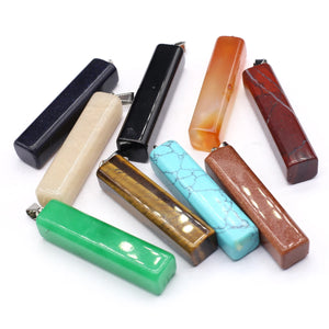 5 Pcs Random Healing Crystal Stone Pendants Agate Charms for Jewelry Necklace