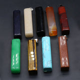 5 Pcs Random Healing Crystal Stone Pendants Agate Charms for Jewelry Necklace