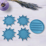 5 Pcs Coaster + Stand Resin Mold Cup Mat+Holder Base Silicone Mould DIY Crafts