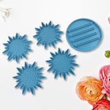 5 Pcs Coaster + Stand Resin Mold Cup Mat+Holder Base Silicone Mould DIY Crafts