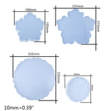 5 Pcs Coaster Tray Epoxy Resin Mold DIY Crafts Decorations Casting Tools