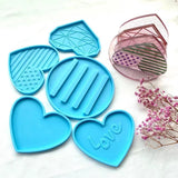 5 Pcs Coffee Cup Holder Epoxy Resin Mold DIY Crafts