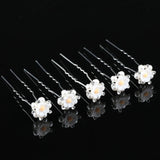 5 Pcs Crystal Pearl Bridal Hairpin Clips Wedding Hair Jewelry