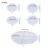 5 Pcs Silicone Dish Molds for DIY Jewelry Storage Set