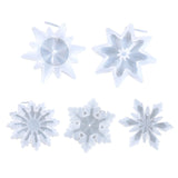 5 Pcs Snowflake Ornaments Epoxy Resin Mold DIY Crafts