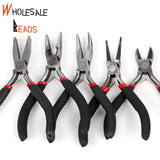 5 Pcs Stainless Steel Needle Nose Pliers Jewelry Hand Tool 12.5cm